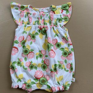 Girrls Infant Rosie Pope Citrus Romper Size 3 Mos